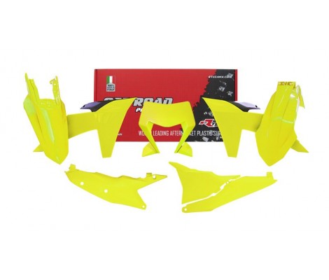 Комплект пластика 6 R-TECH KTM EXC/EXC-F/XC-W/XCF-W 24-26 NEON YELLOW