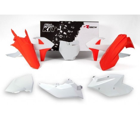 Комплект пластика 6 R-TECH KTM SX(F) 16-18 XC(F) 17-18 125-450 (White Orange)