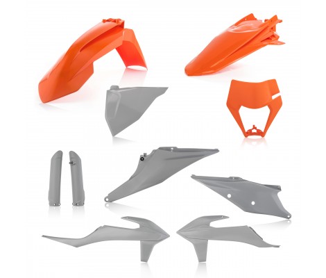 Комплект пластика 7 ACERBIS KTM EXC(F)/XC(F)-W 20-23 (Orange/Grey)