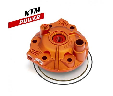 Кришка циліндра та вкладиш S3 POWER Середня компресія KTM EXC/SX/XC 250 TPI 17-23 (Orange/Red)