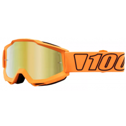 Маска 100% ACCURI Goggle Mirror (Gold) (додаткова прозора лінза в комплекті)