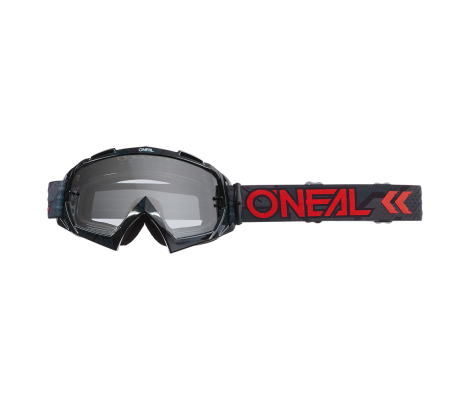 Маска O`NEAL B-10 CAMO V.22 (Black/Red) (Clear)