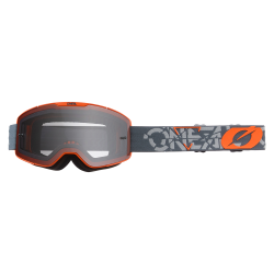 Маска O`NEAL B-20 STRAIN V.22 (Grey/Orange) (Grey)