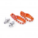 Підніжки алюмінієві S3 Hard Rock CURVE KTM/HUSQ 17-23 GAS 21-23 RIEJU 25-27 (ORANGE)