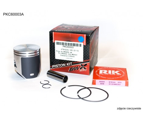 Поршень BWX KTM 125SX/EXC/XC-W 01-24 HUSQ TE125 14-16 GAS MC125 21-23 (розмір A 53.94мм)