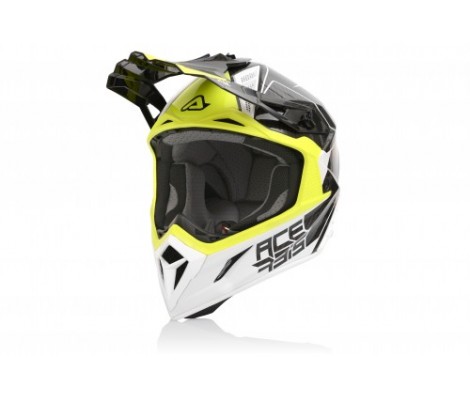 Шлем ACERBIS Steel CARBON (XL) (White/Yellow)